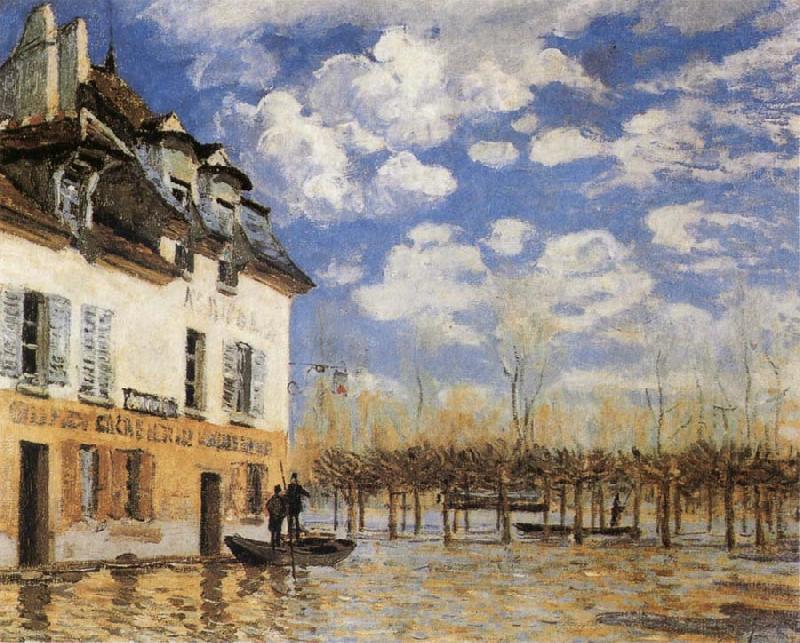 Alfred Sisley The Bark during the Flood oil painting image